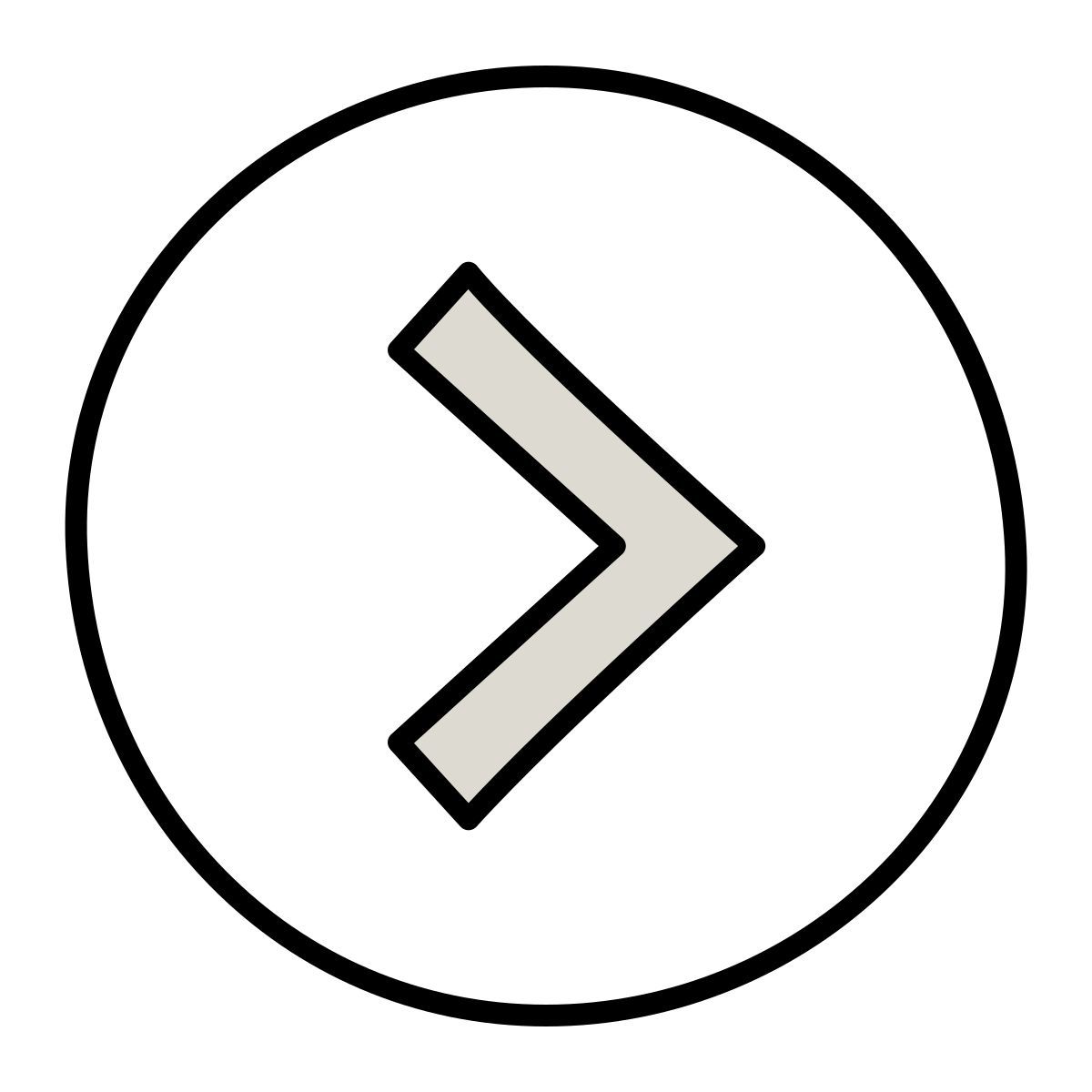 claude hand drawn style 右 icon