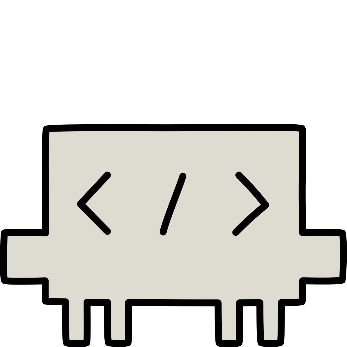 claude hand drawn 风格 clawd coding 图标