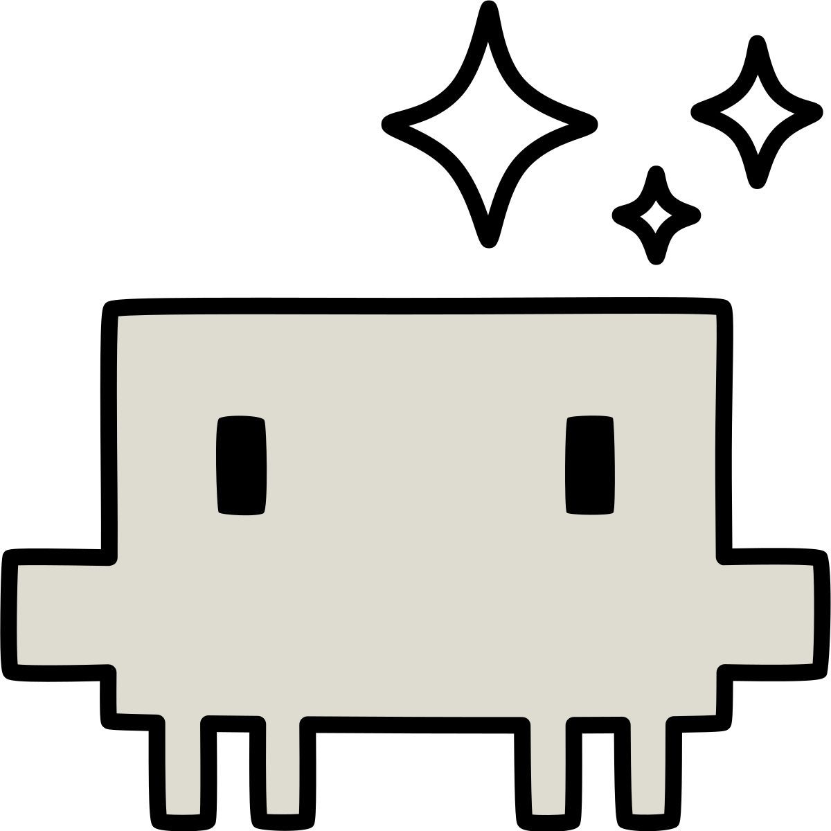 claude hand drawn 风格 clawd sparkles 图标