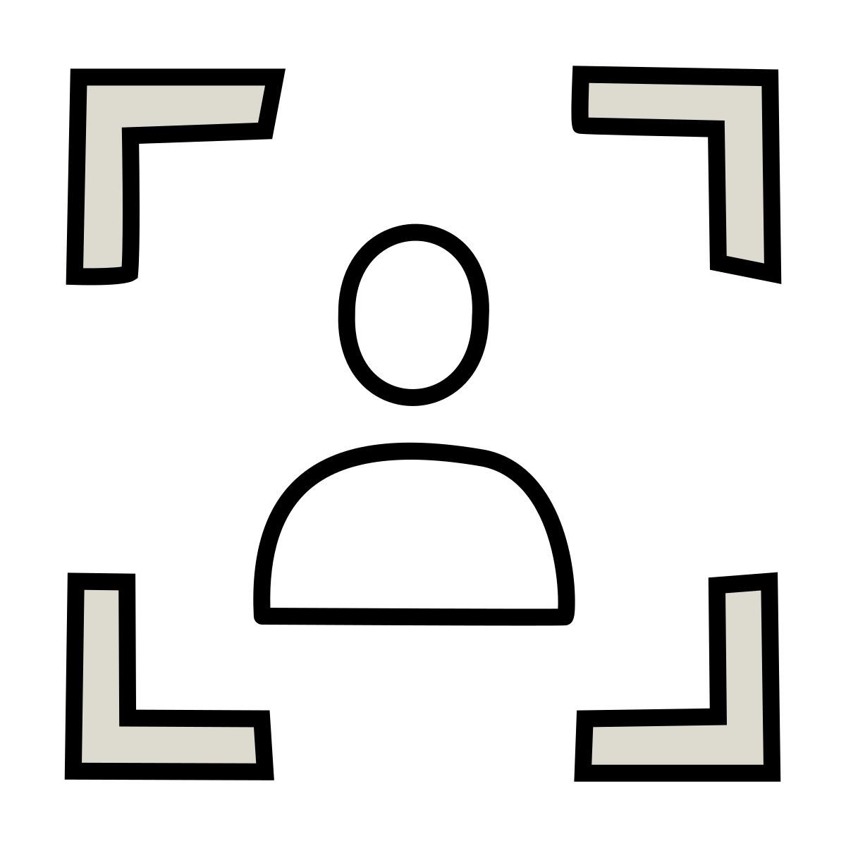 claude hand drawn Stil client management Icon