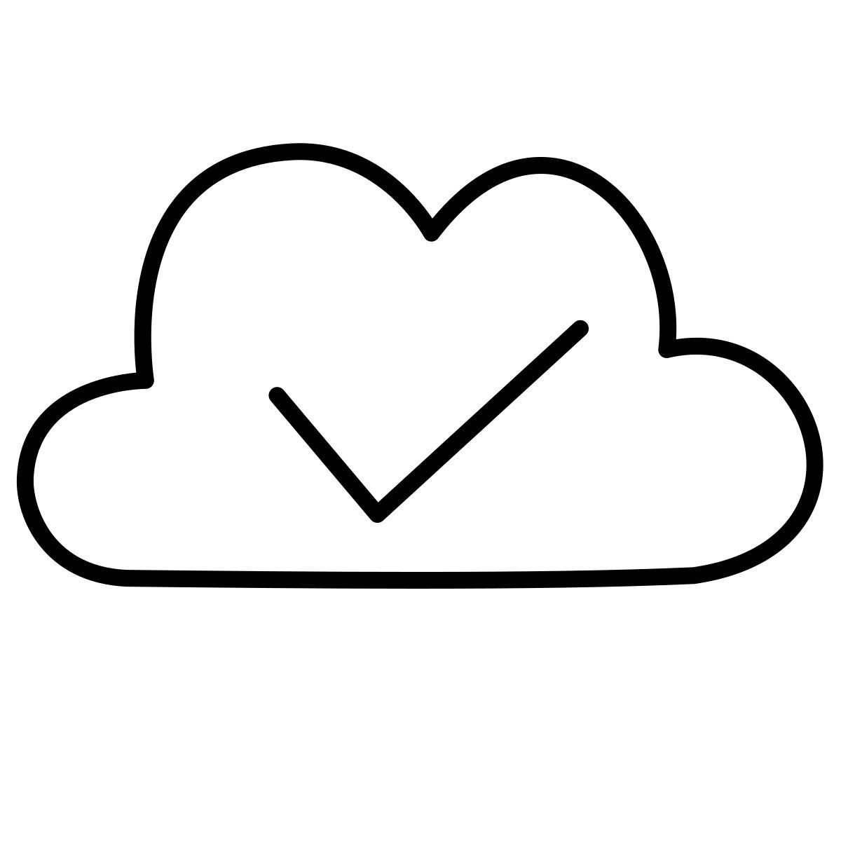 icona cloud marcato claude hand drawn stile