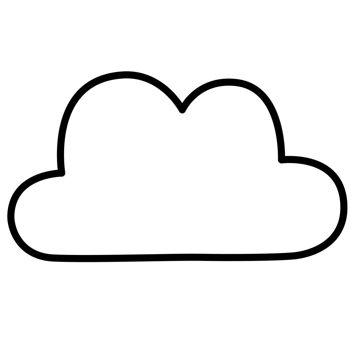 claude hand drawn style cloud icon