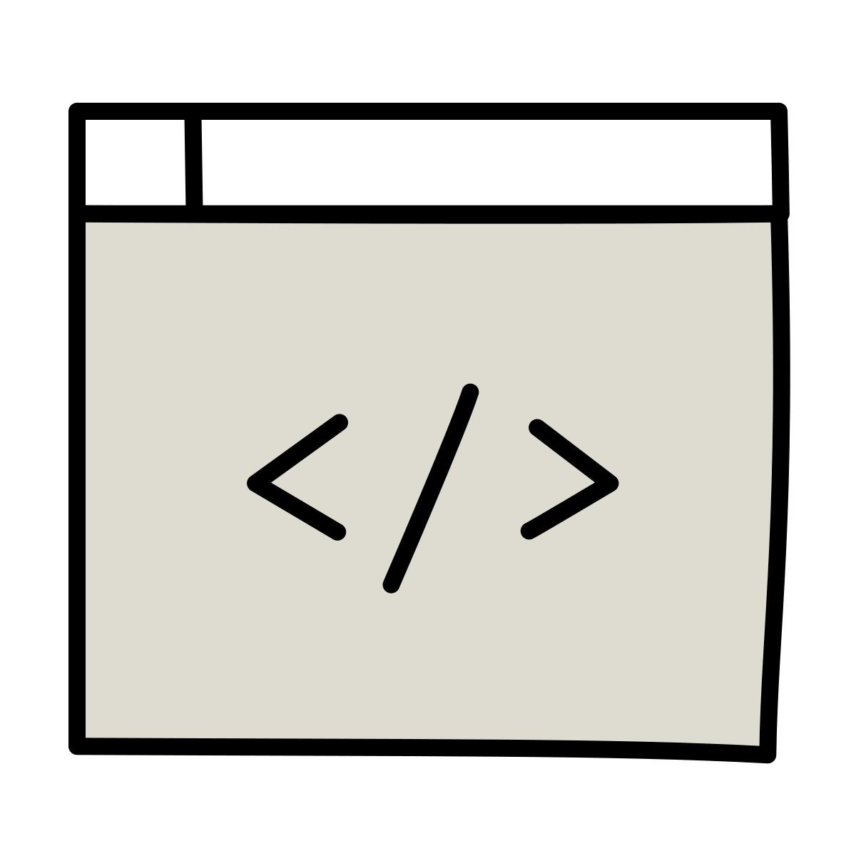 claude hand drawn style codice icon