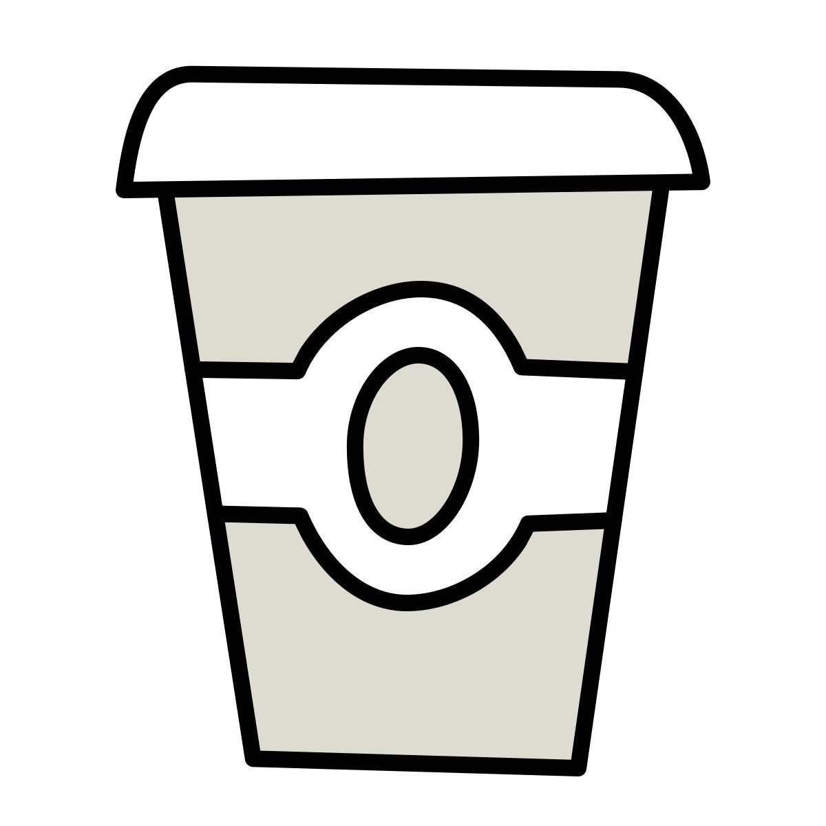 claude hand drawn style 커피 이동합니다 icon