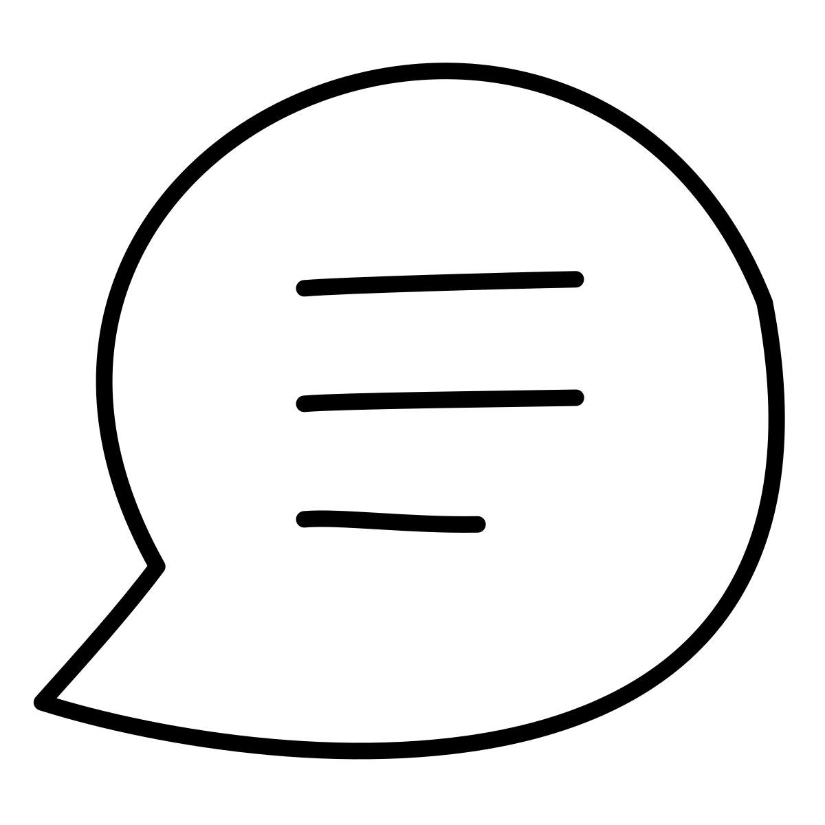 claude hand drawn style commentaires icon