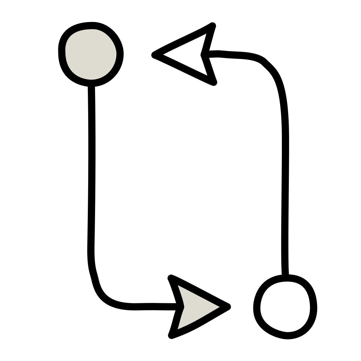 claude hand drawn style compare git icon