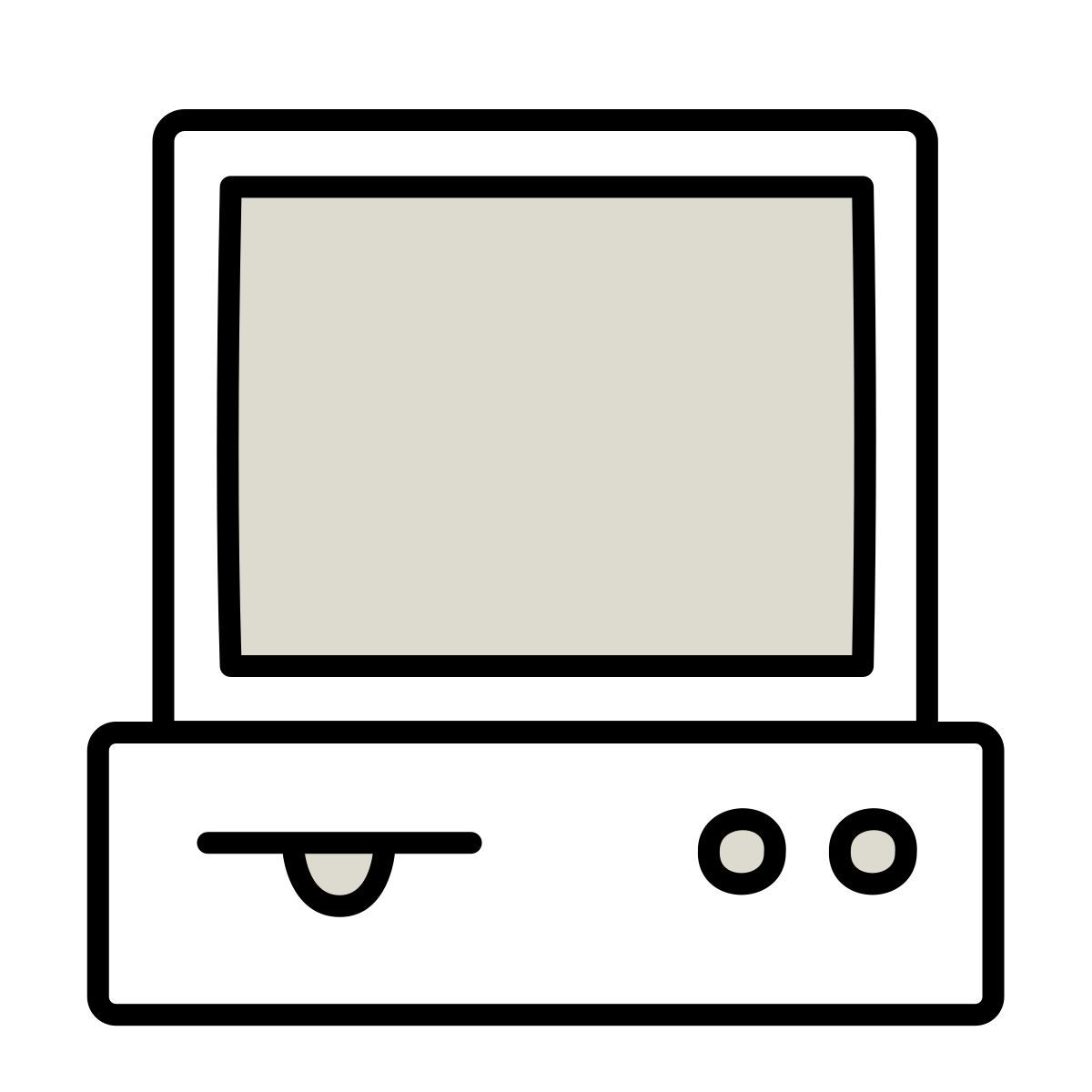claude hand drawn Stil computer Icon