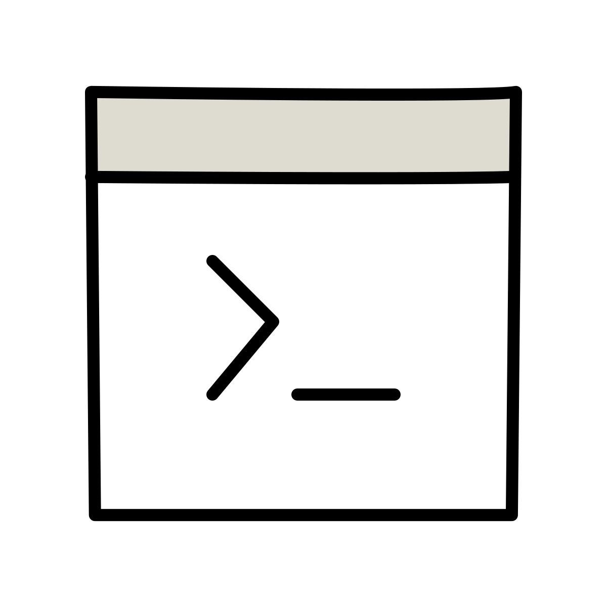 claude hand drawn style consola icon