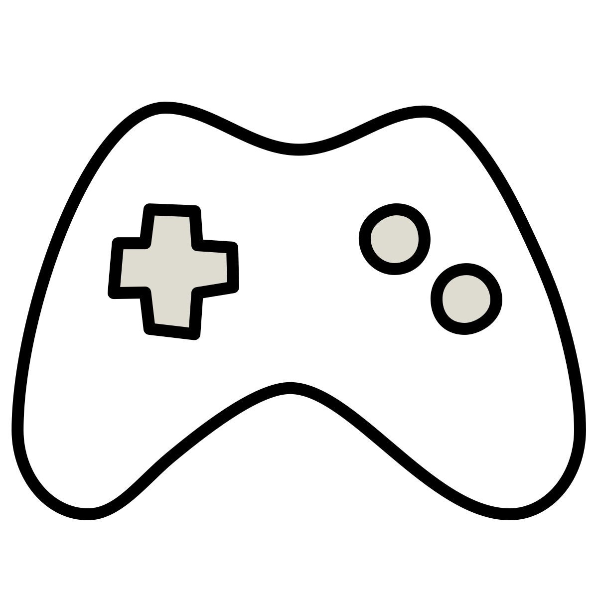 icona controller claude hand drawn stile