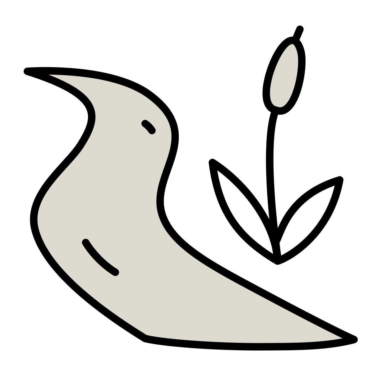 claude hand drawn style 溪 icon