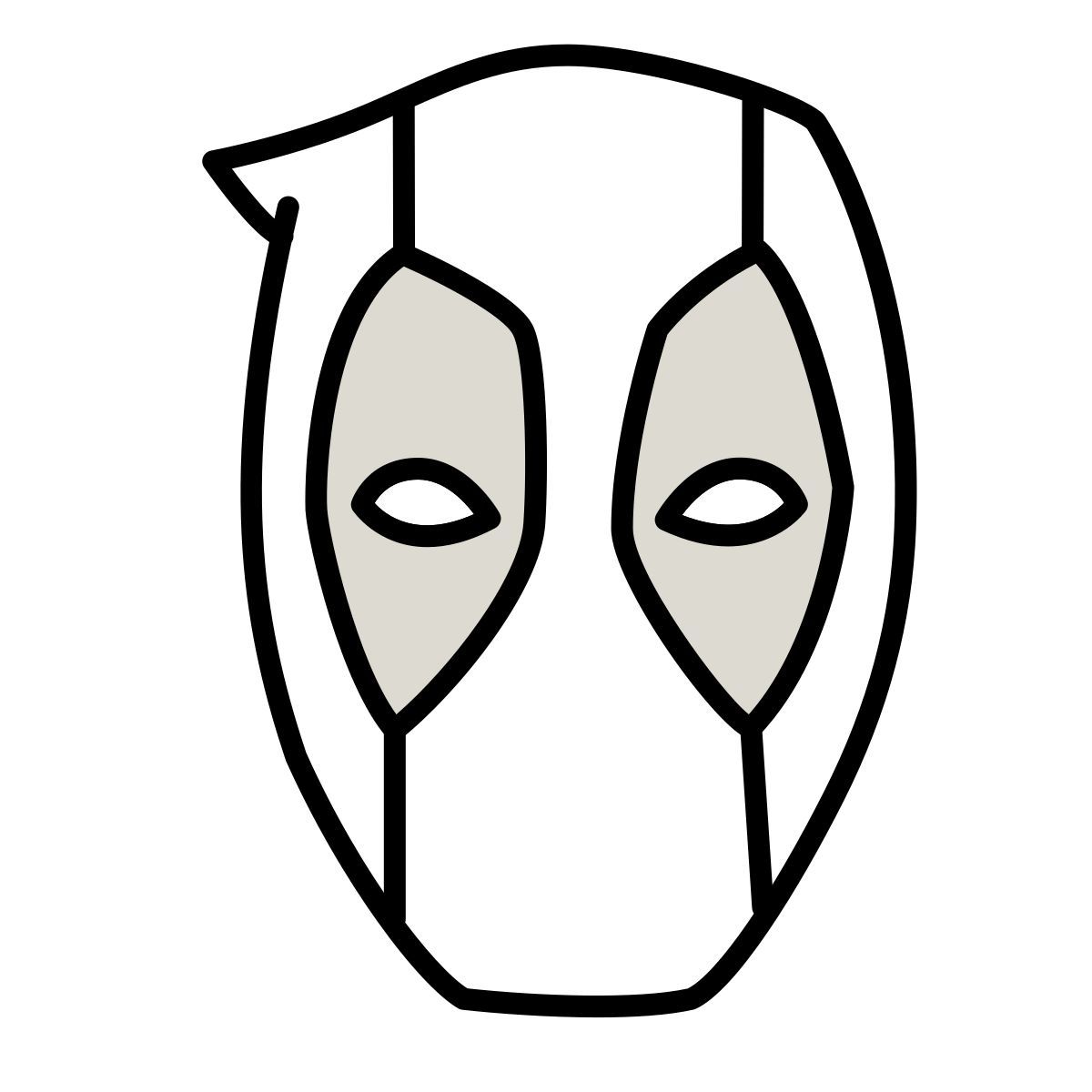 claude hand drawn Stil totes schwimmbad Icon