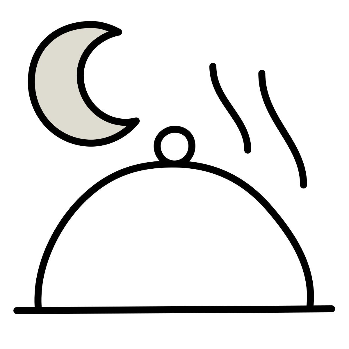 icône dîner claude hand drawn style