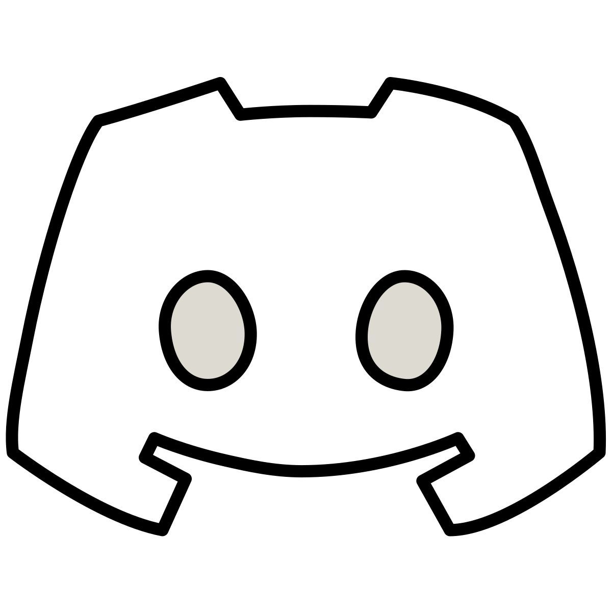 claude hand drawn style discorde icon