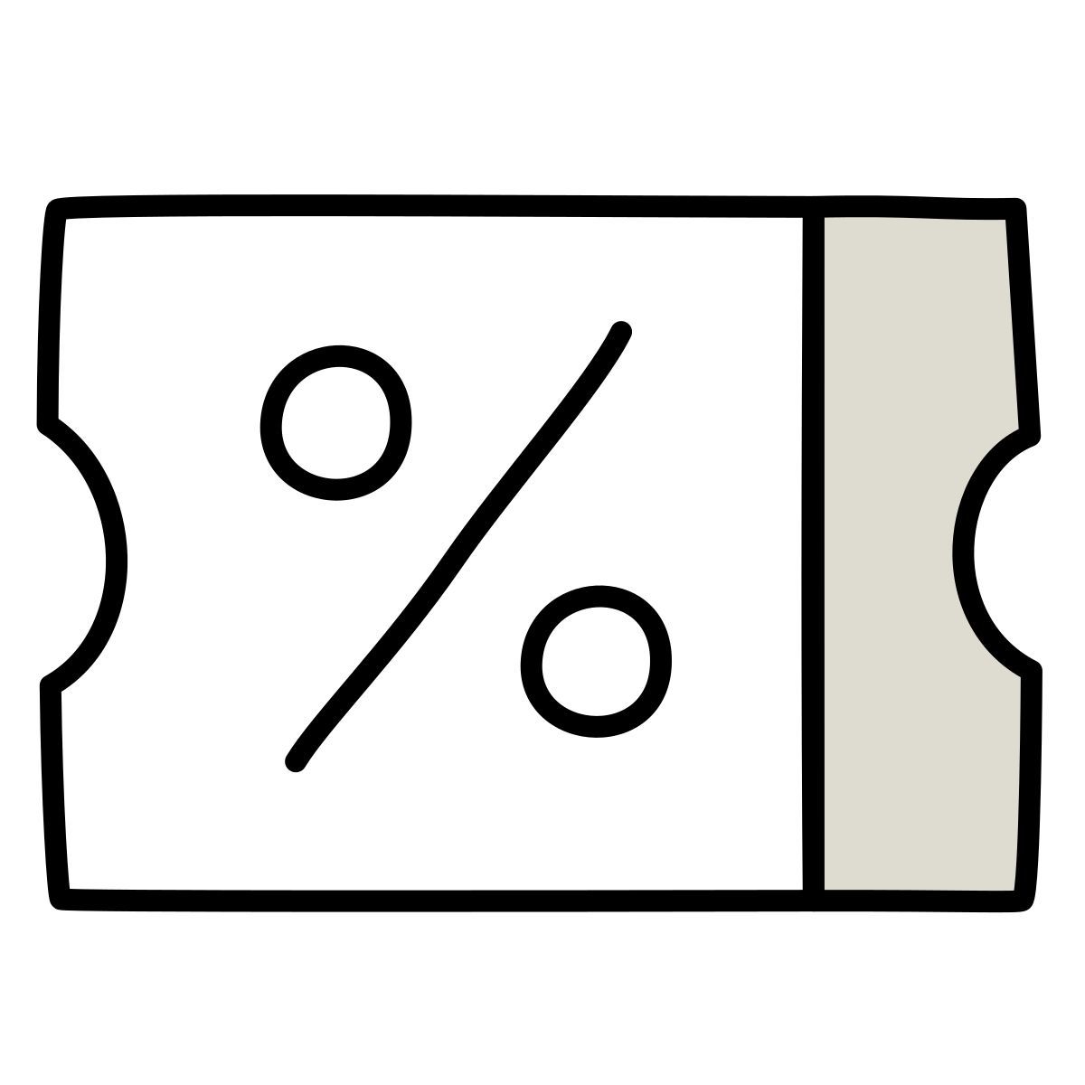 claude hand drawn style rabattgutschein icon
