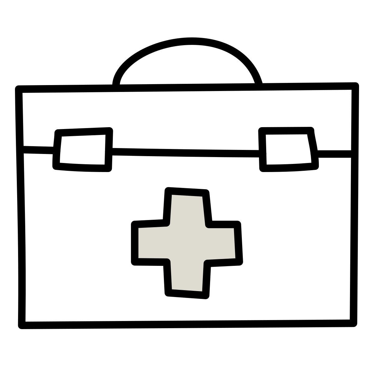 icon doctors bag claude hand drawn estilo