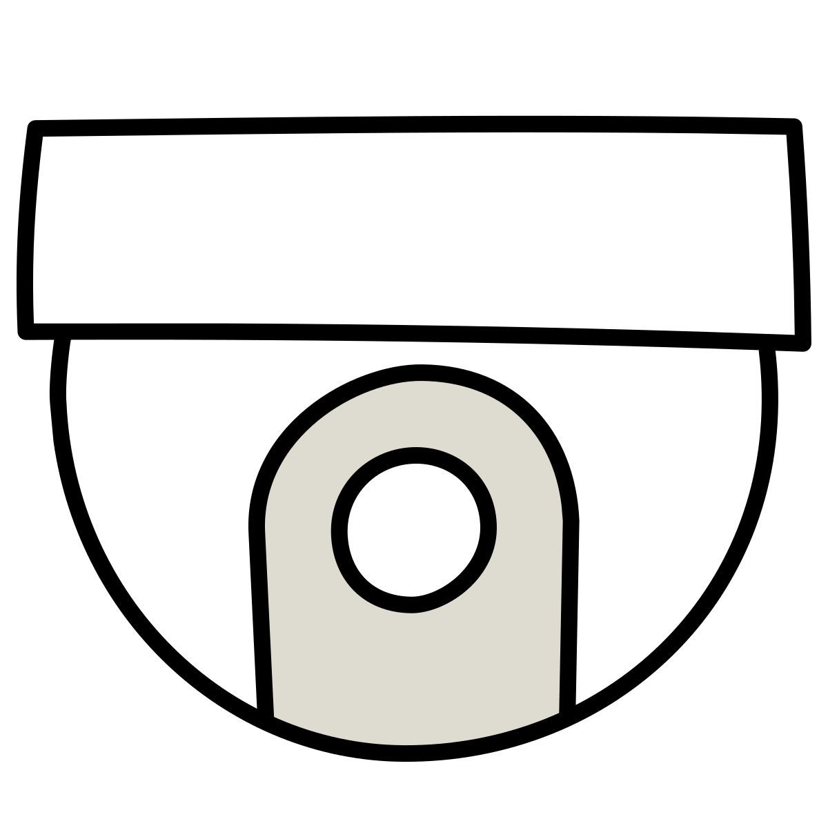 icona dome camera claude hand drawn stile