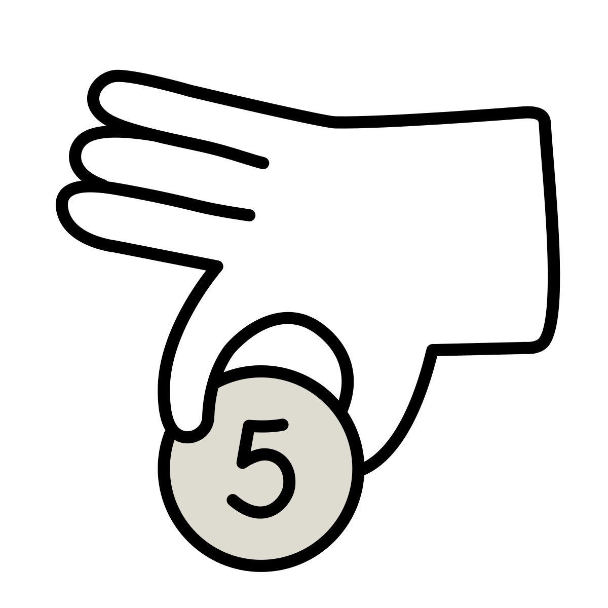 claude hand drawn style 기부 icon