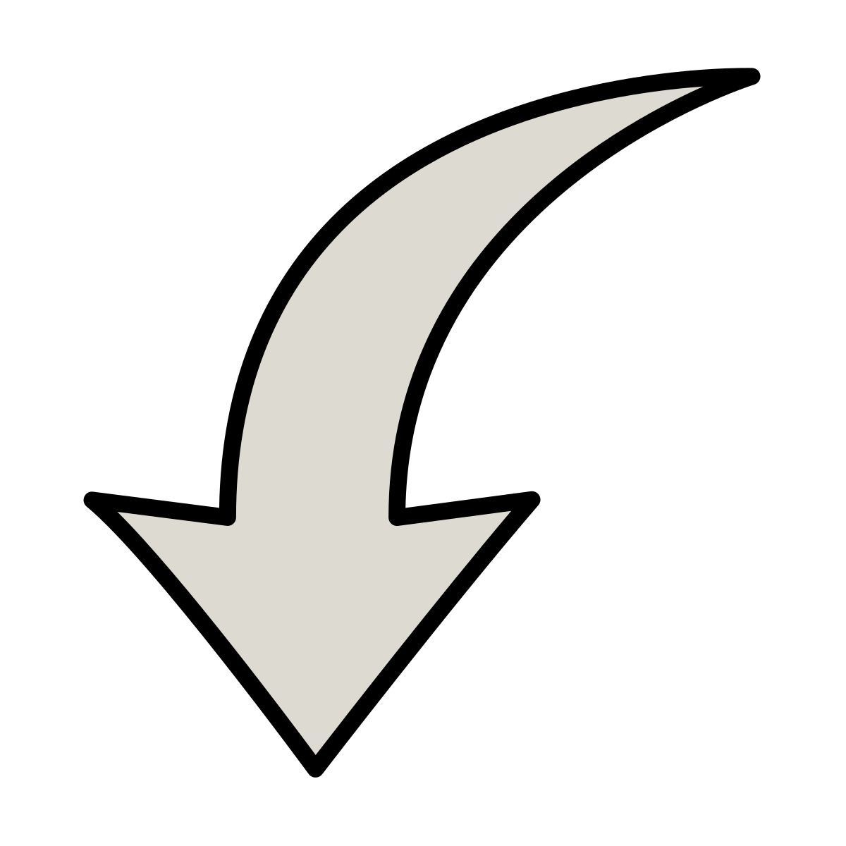 claude hand drawn Stil runter 3 Icon