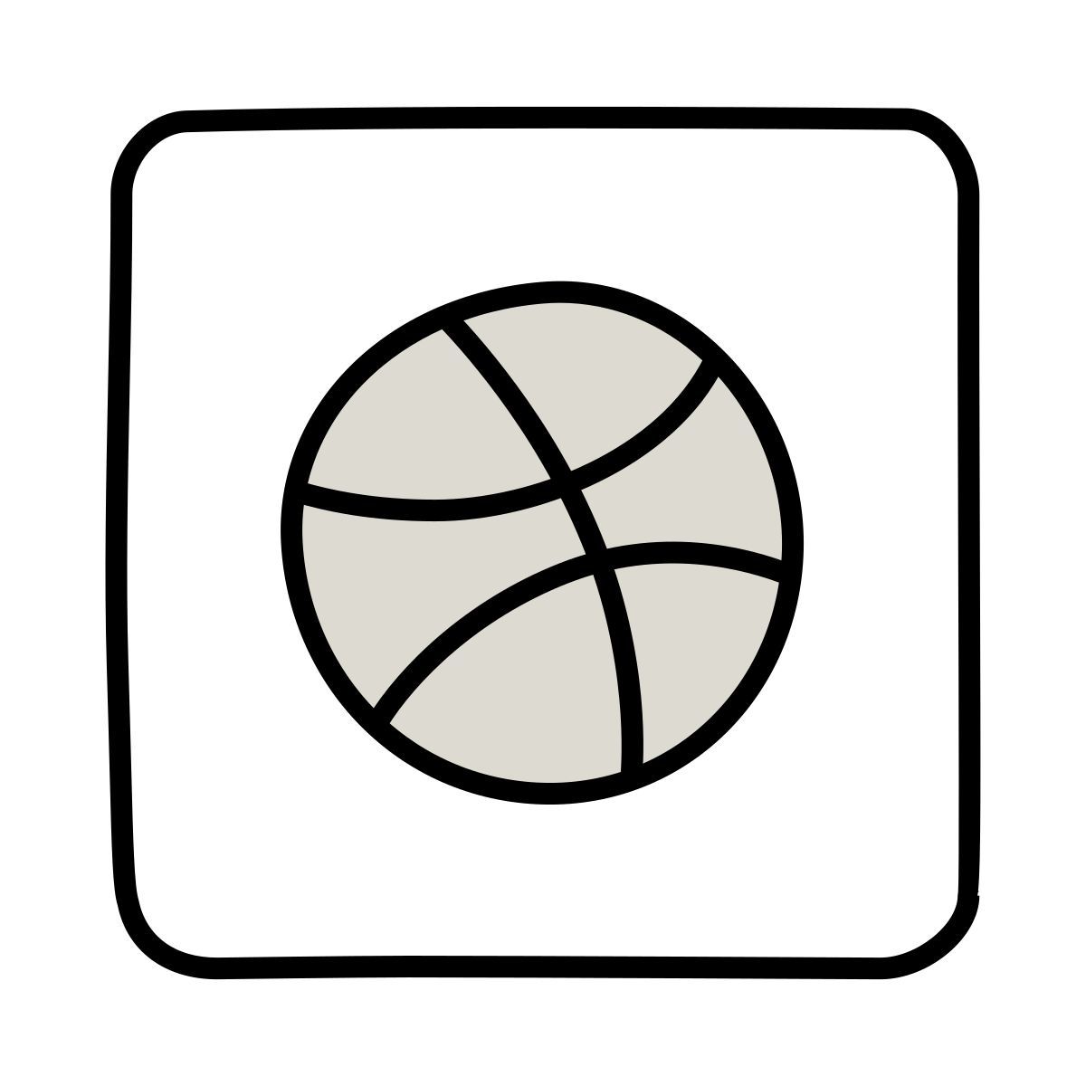 claude hand drawn style dribble icon