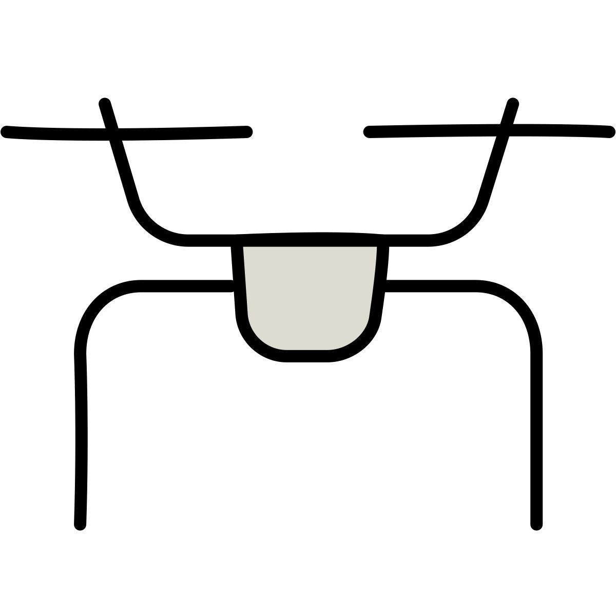 claude hand drawn style drone icon