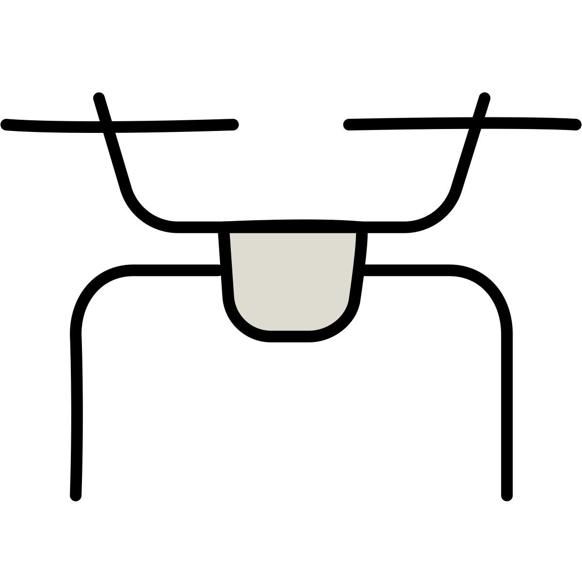 claude hand drawn style drone icon