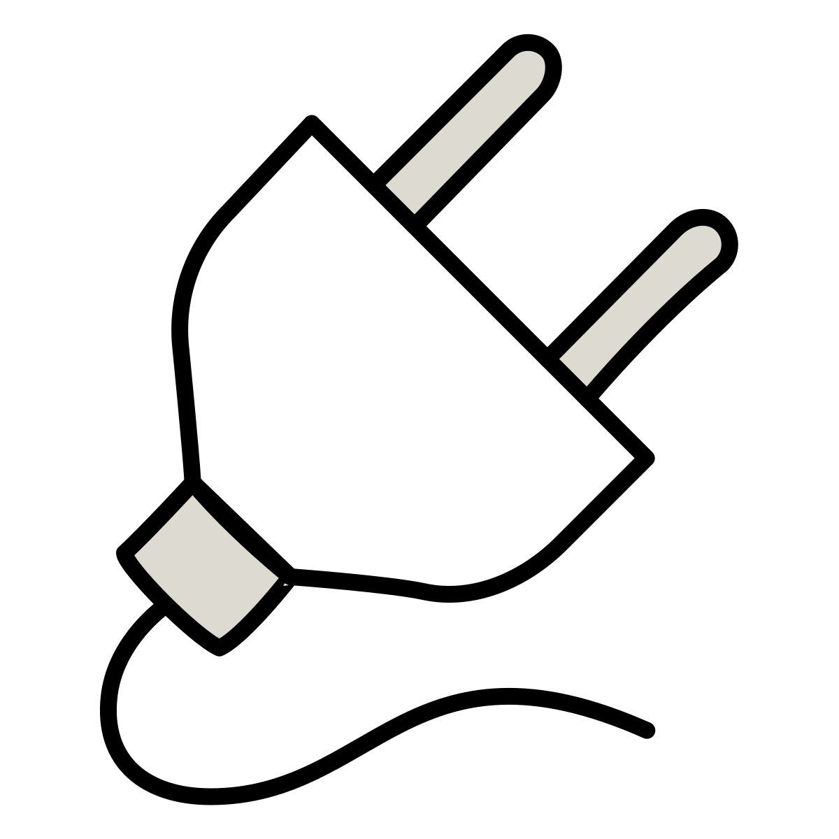 claude hand drawn style electrical icon