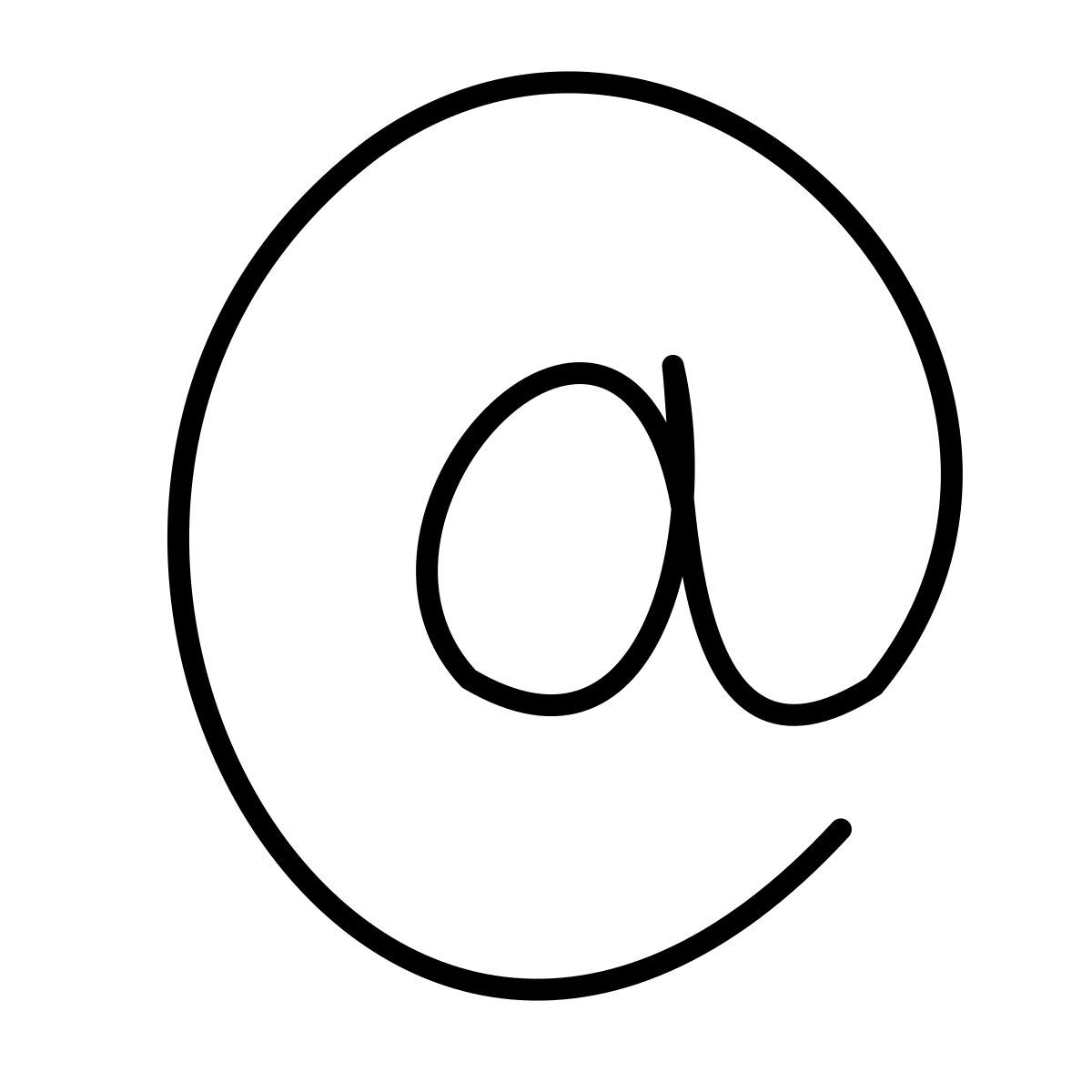 claude hand drawn style email icon