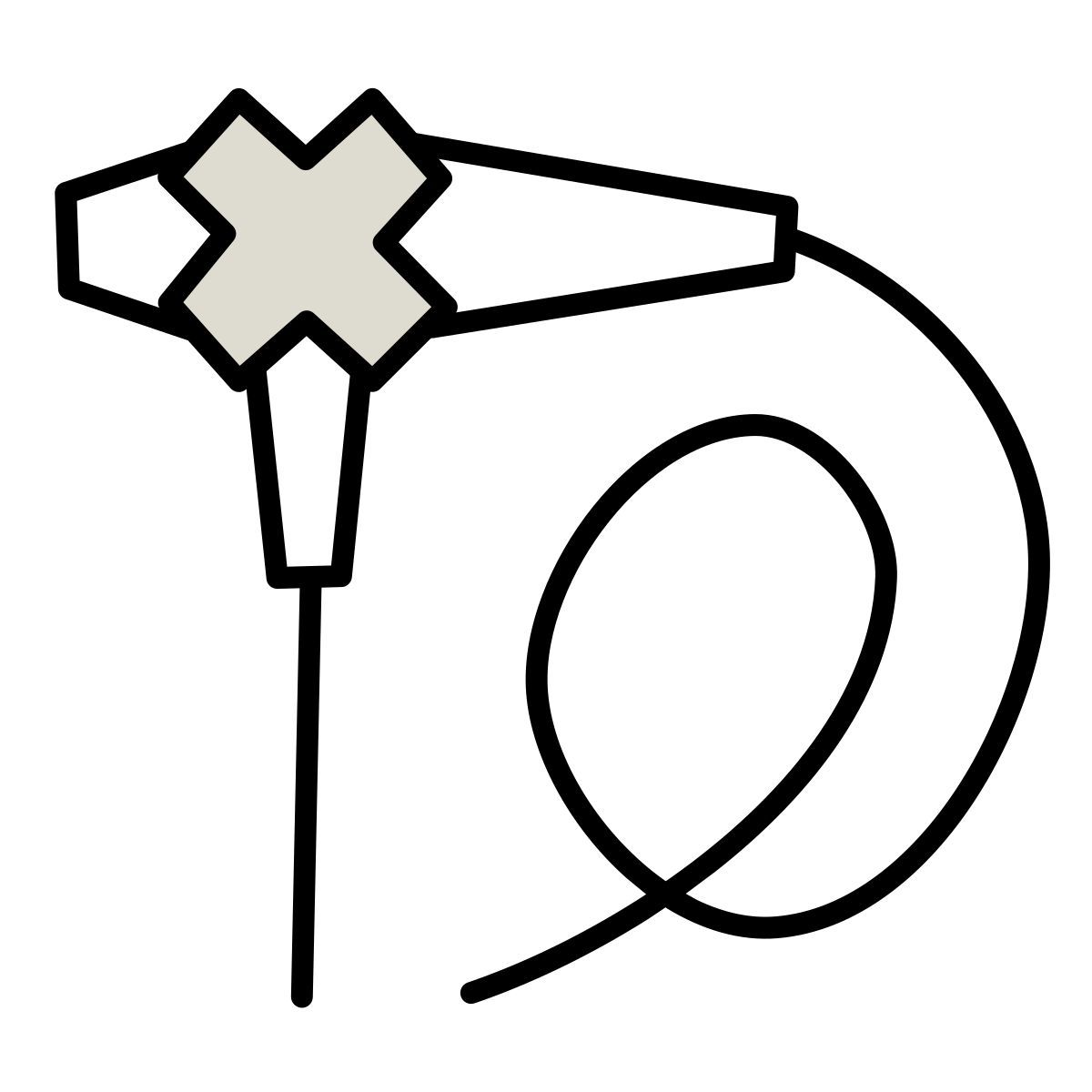 icono endoscopio claude hand drawn estilo