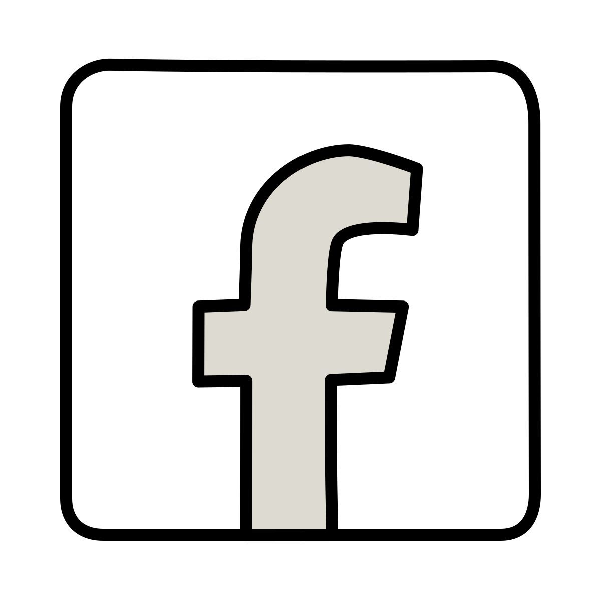 claude hand drawn style facebook icon