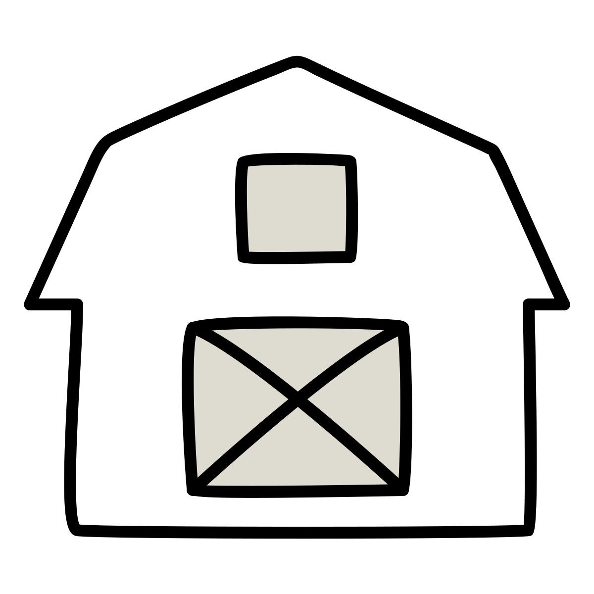 claude hand drawn style 农场 icon