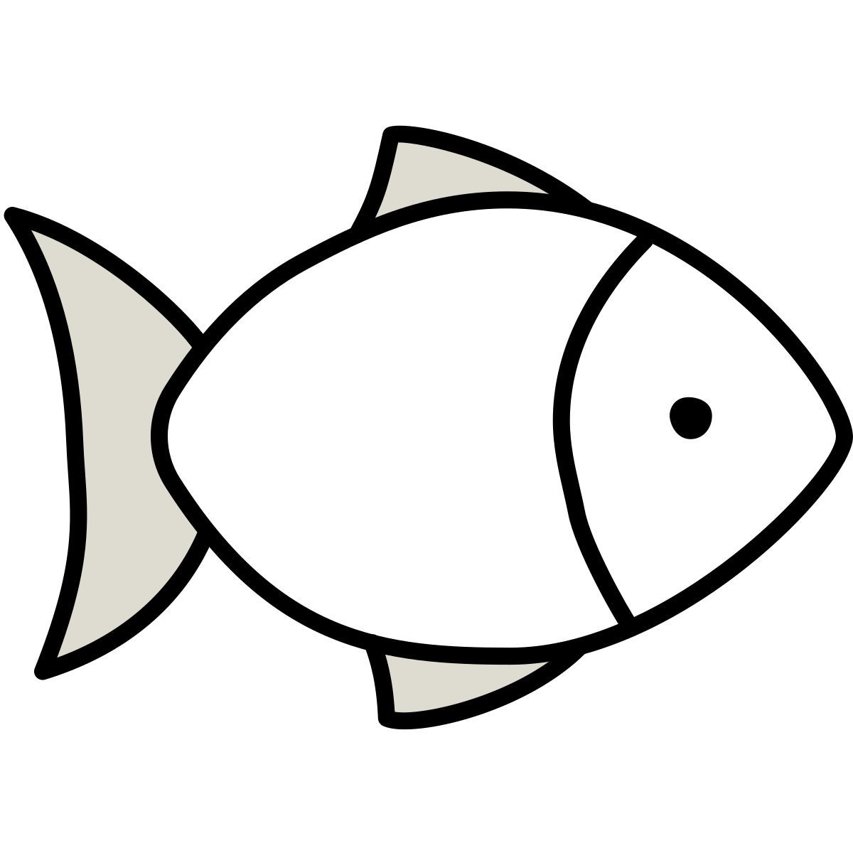 claude hand drawn style fish icon