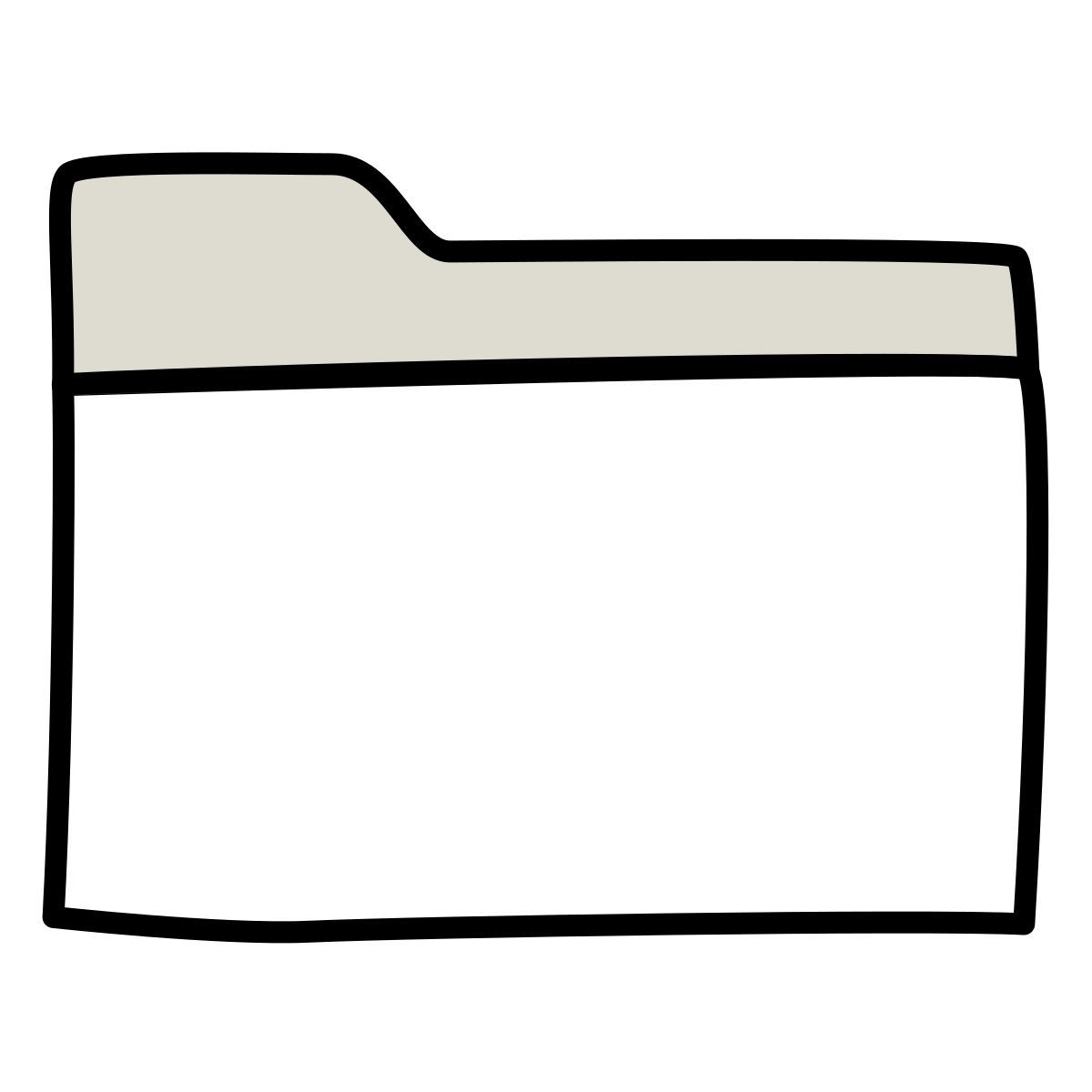 claude hand drawn style dossier icon