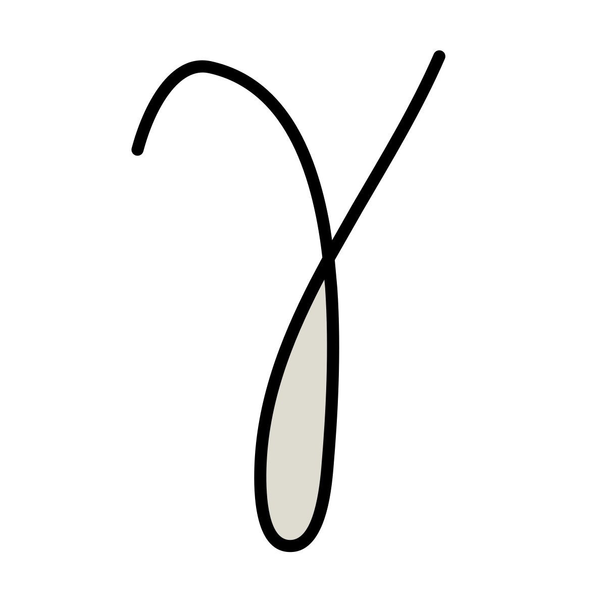 icona gamma claude hand drawn stile