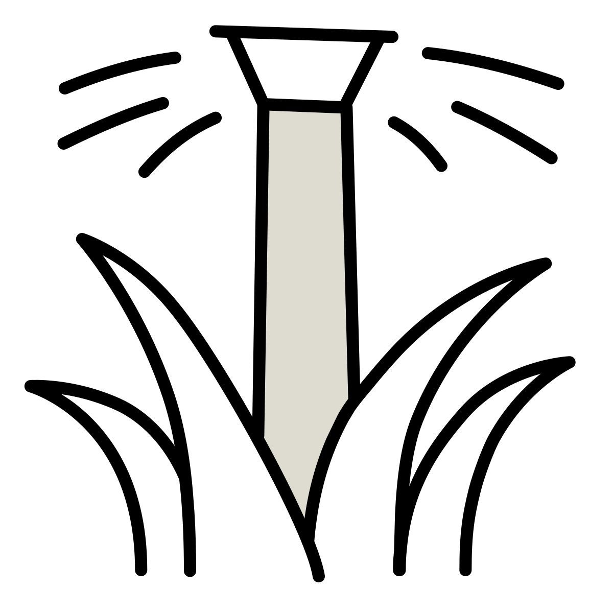 icon regador de jardim claude hand drawn estilo