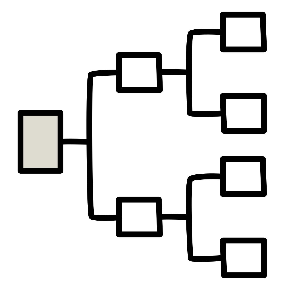 claude hand drawn Stil genealogie Icon
