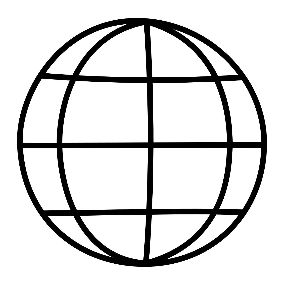 claude hand drawn style globo icon