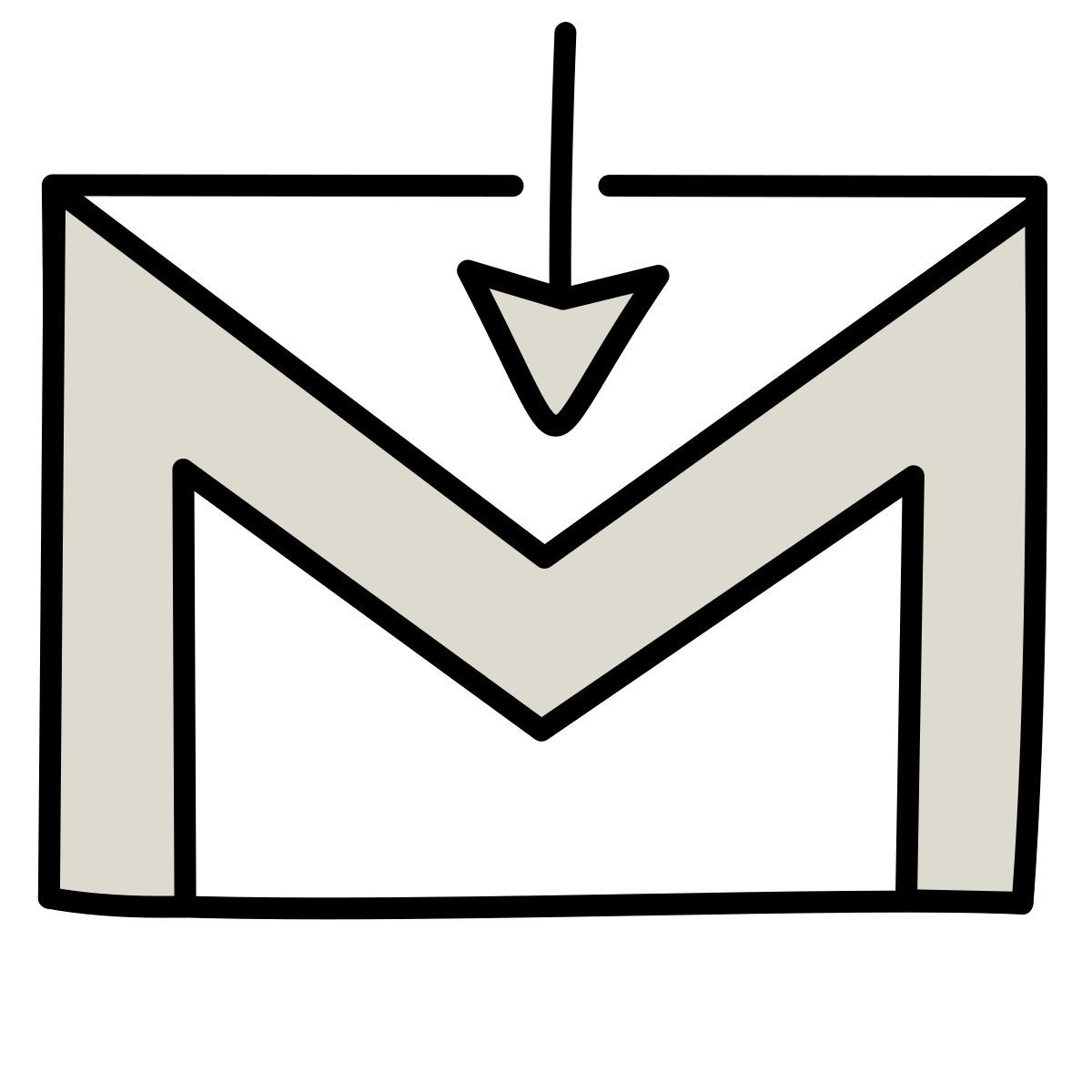 claude hand drawn 风格 gmail登录 图标