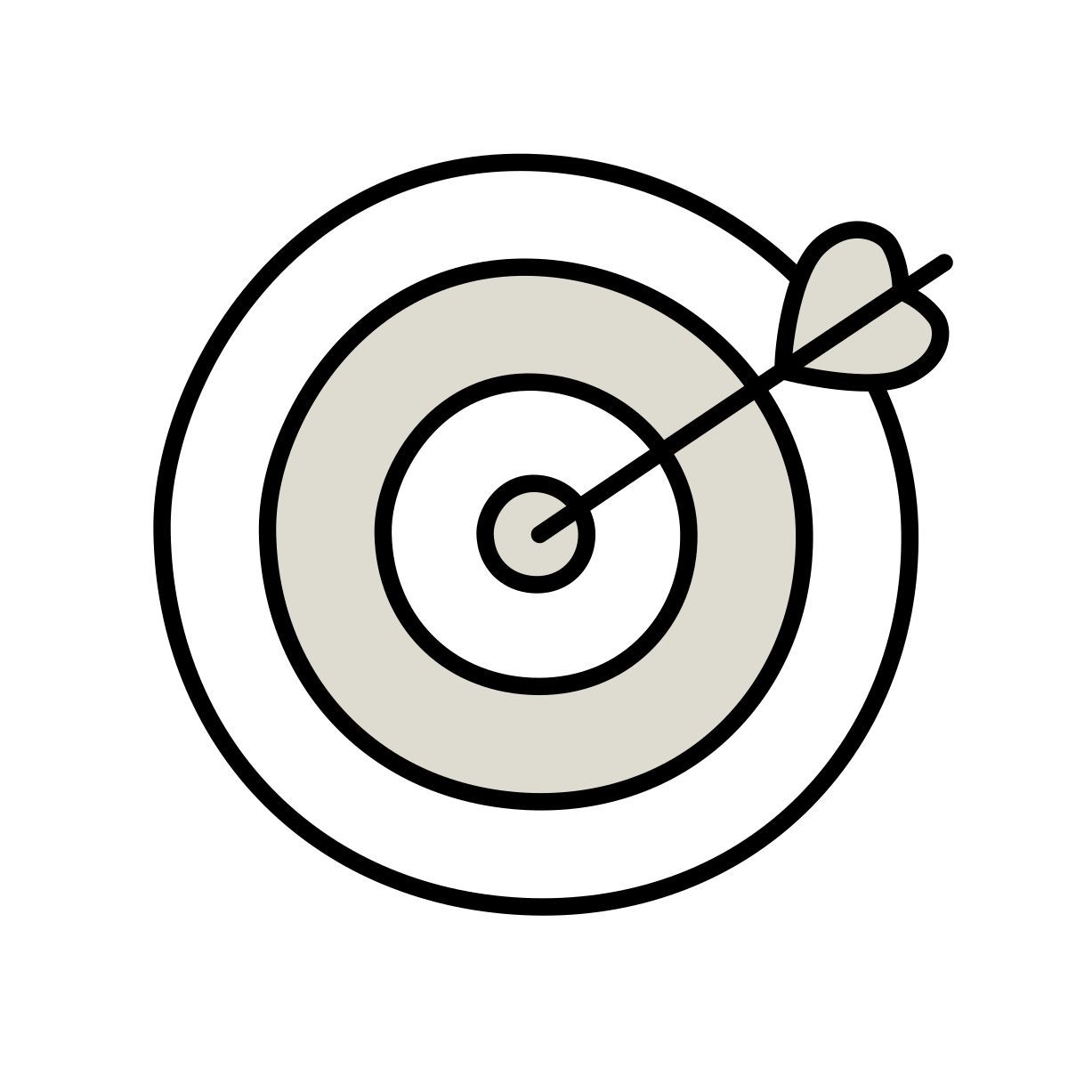icon objetivo claude hand drawn estilo