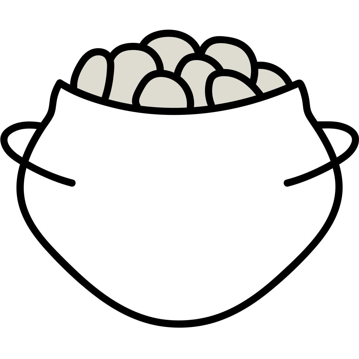claude hand drawn Stil goldtopf Icon