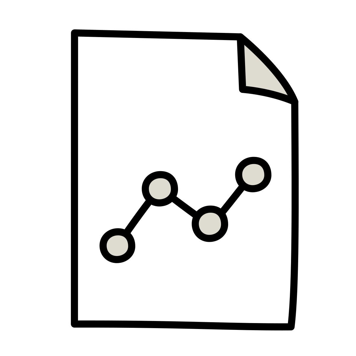 claude hand drawn style relatório gráfico icon