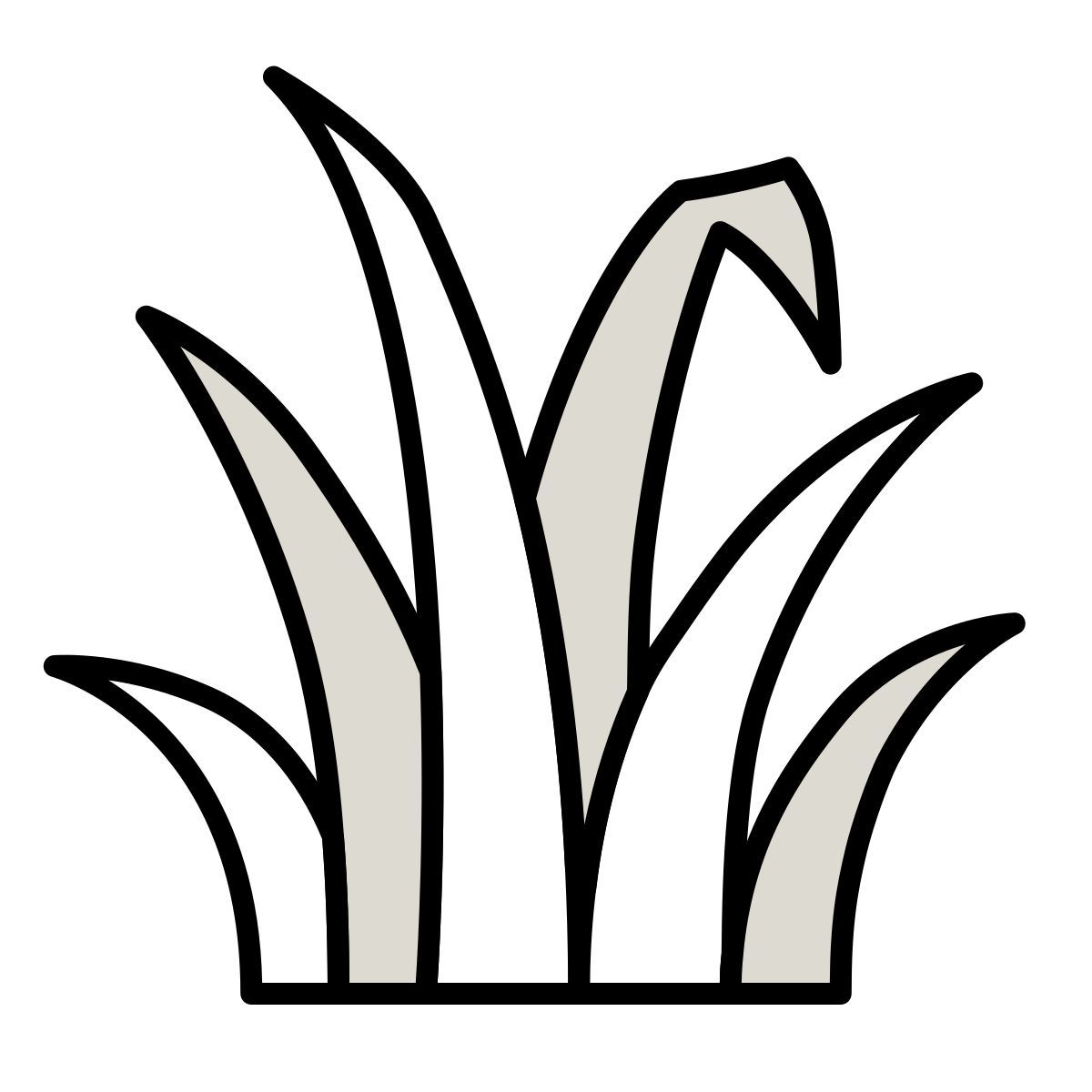 claude hand drawn style herbe icon