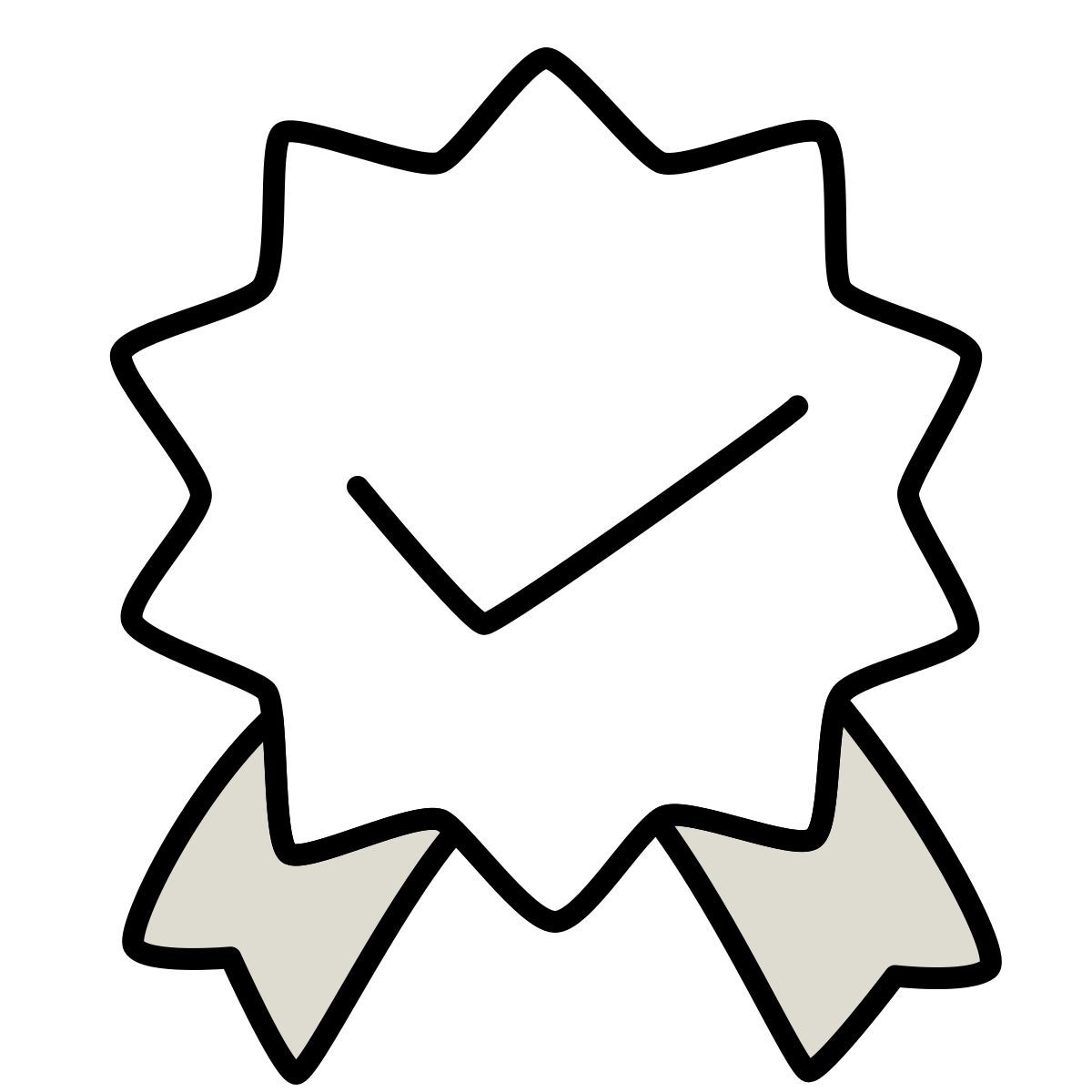 claude hand drawn style guarantee icon