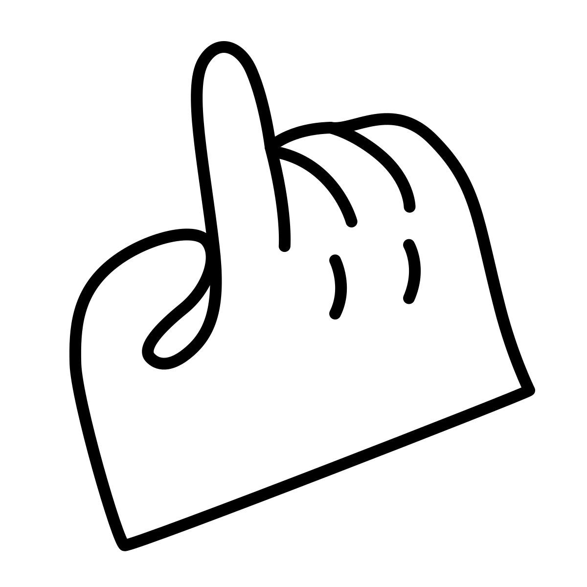 claude hand drawn style cursor de mano icon