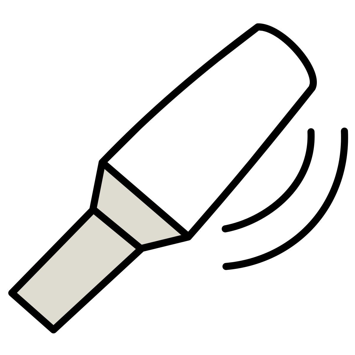 claude hand drawn Stil handmetalldetektor Icon