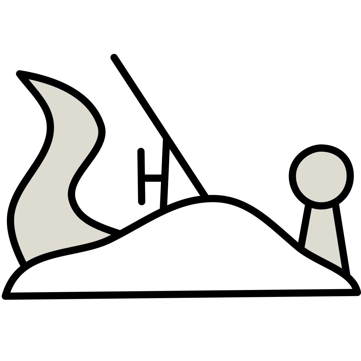 icon avião de mão claude hand drawn estilo