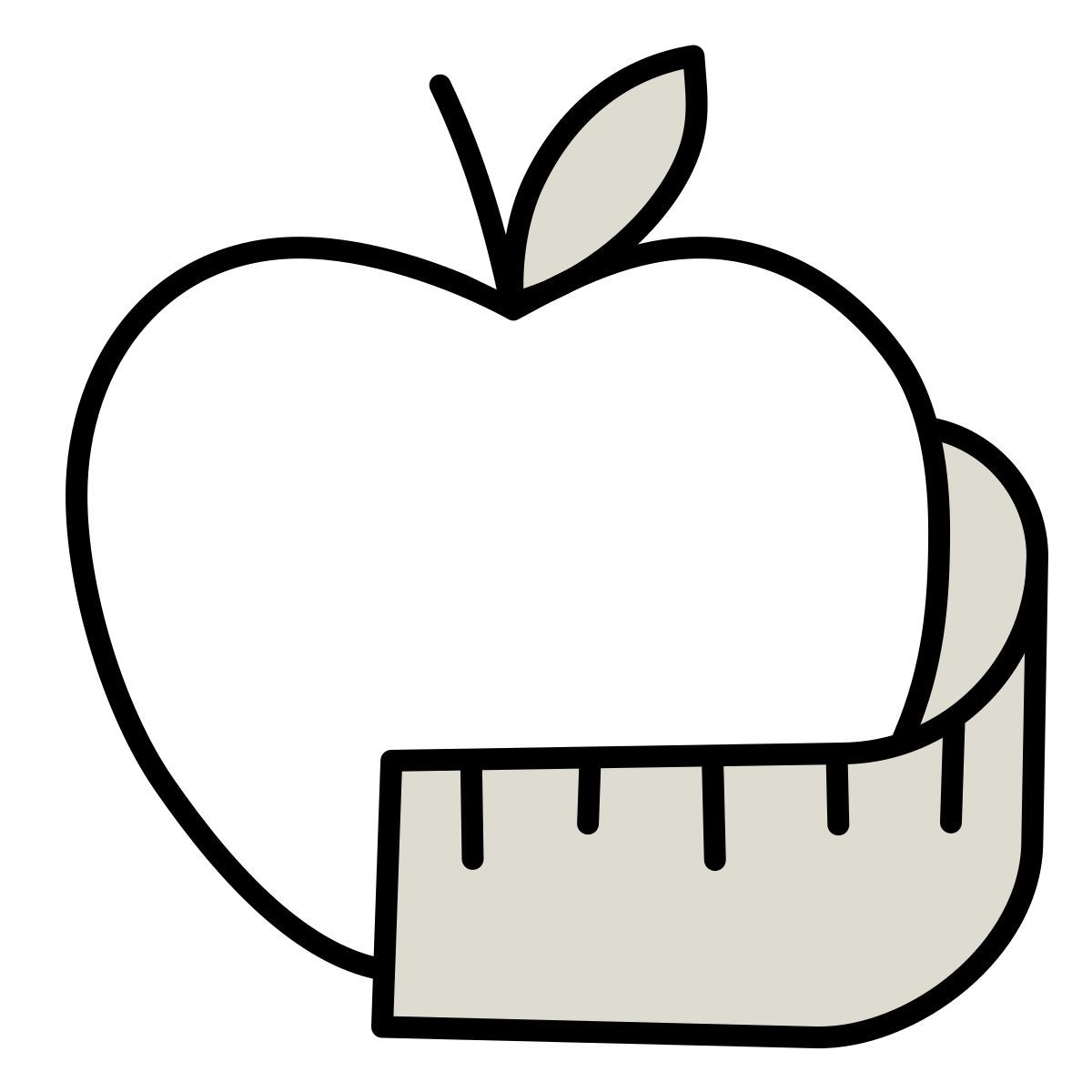 icono dieta claude hand drawn estilo