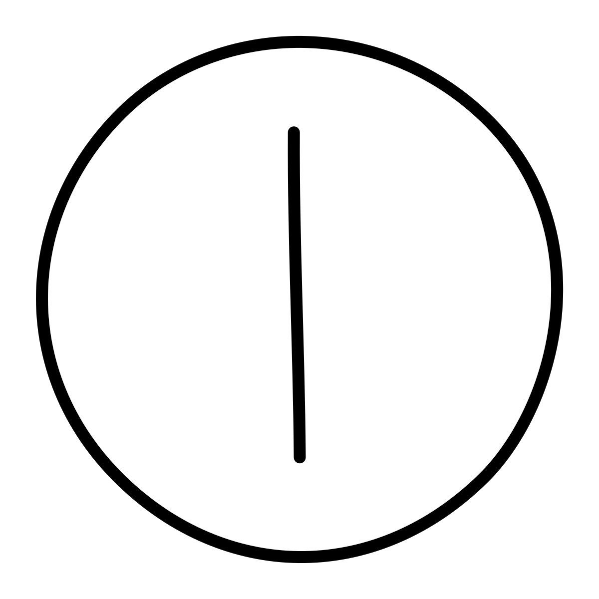 claude hand drawn Stil ruhezustand Icon