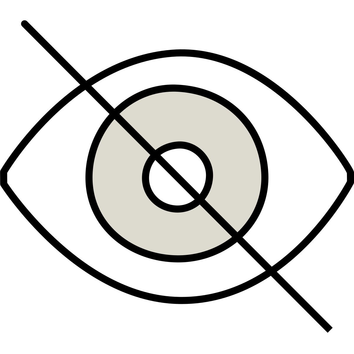 claude hand drawn Stil ausblenden Icon