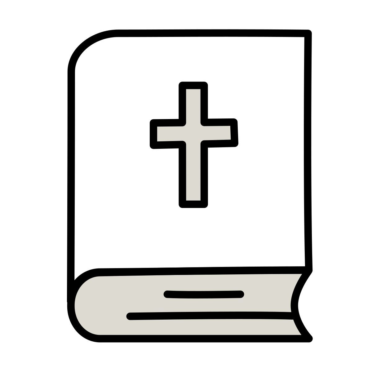 claude hand drawn Stil bibel Icon