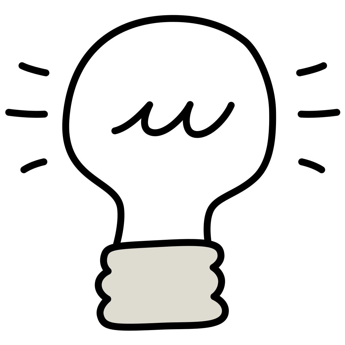 claude hand drawn style idea icon
